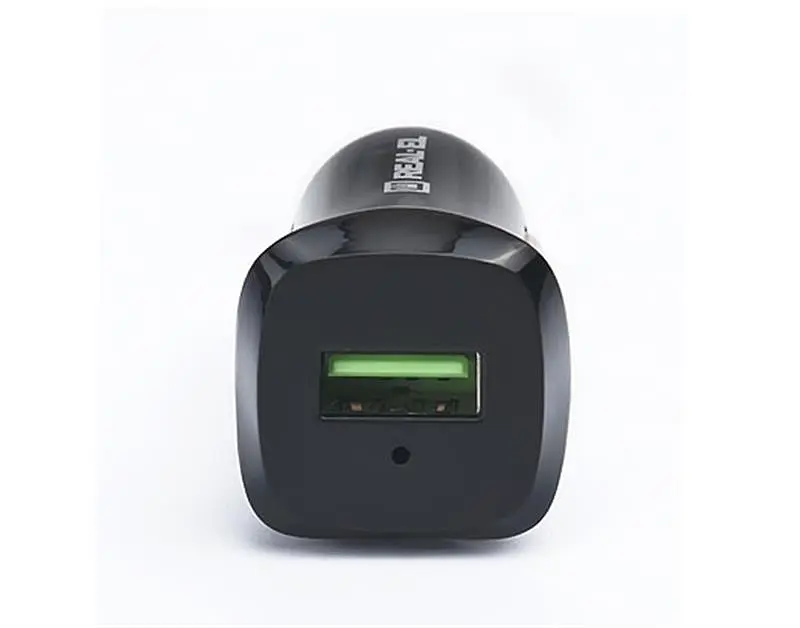 Автомобільний зарядний пристрій Real-el CA-30 QC3.0 (1USBx3A) Black/Grey - фото 3