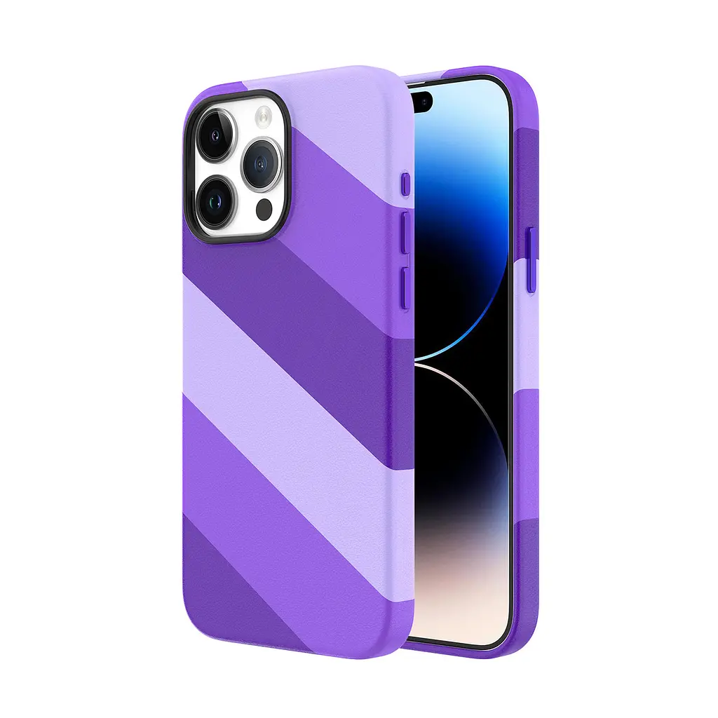 Защитный чехол Vokamo для iPhone 15 Pro с магнитом Purple - фото 2