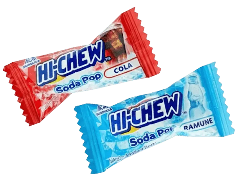Жувальні цукерки Hi-Chew Soda Pop Mix Ramune Cola 80г - фото 4