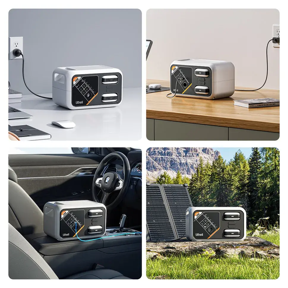 Портативна зарядна станція Litheli FLINT В288, 300Вт, 287 Вт·год + 2 Power Bank - фото 6