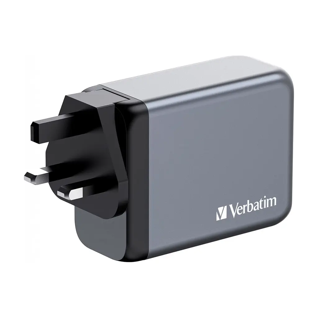 Зарядний пристрій Verbatim GaN 200 W 4 ports (2xUSB-C-100 W,USB-C-65 W /USB-A -3.0) (32204) - фото 5