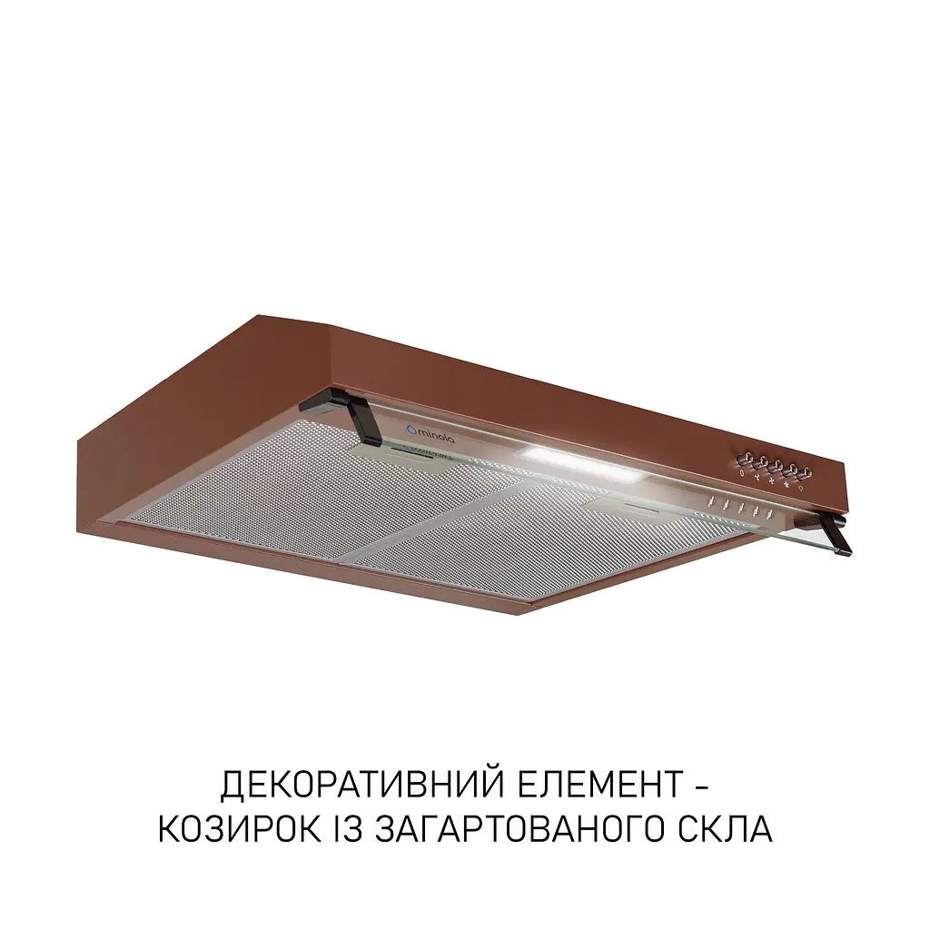 Витяжка плоска Minola HPL 522 BR - фото 3