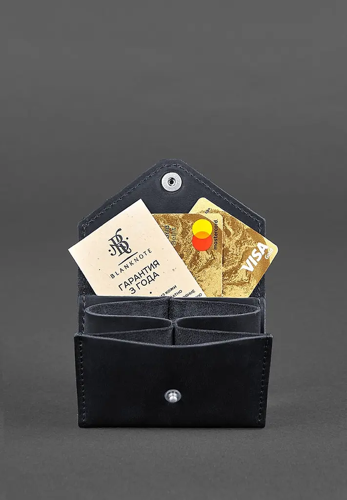 Шкіряний кард-кейс 3.0 синій з мандалою - фото 3