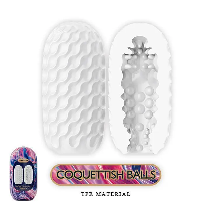Мастурбатор Pretty Love Coquettish Balls Venus X Egg Pink, 13,1 см - фото 6