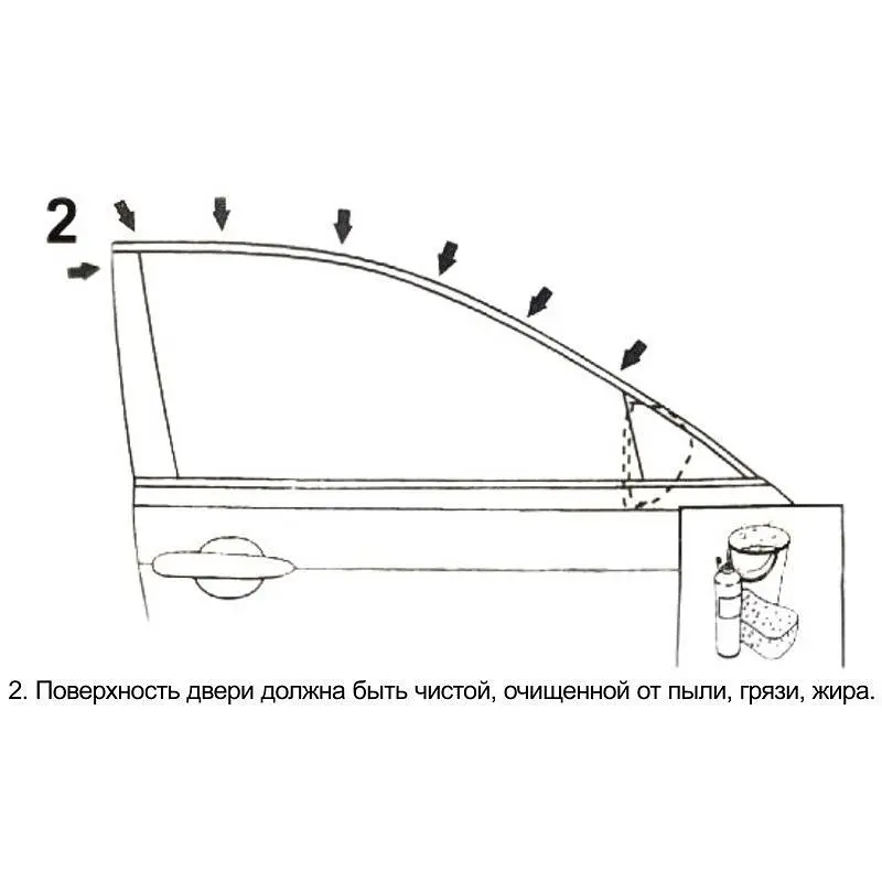 Дефлектори вікон вітровики Peugeot Boxer 2007- Anv-Air Довгий - фото 5