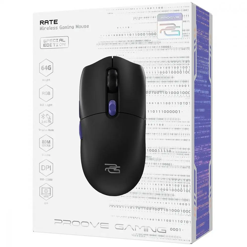 Мышь Proove Gaming Rate Special Edition Black Purple (CMRTWRS03001) - фото 6