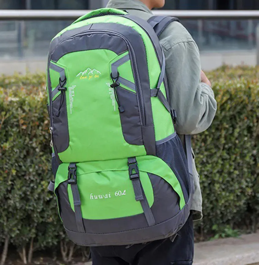 Рюкзак спортивний туристичний для ноутбука 17.4 Voltronic Huwai 60L 65x32x24cm Green - фото 4
