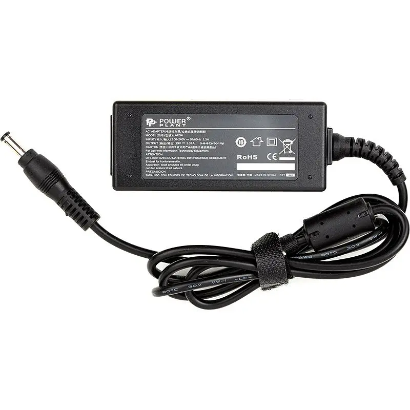 Блок живлення для ноутбуків PowerPlant ACER 220V, 19V 45W 2.37A (5.5*2.1) (AC45F5521)