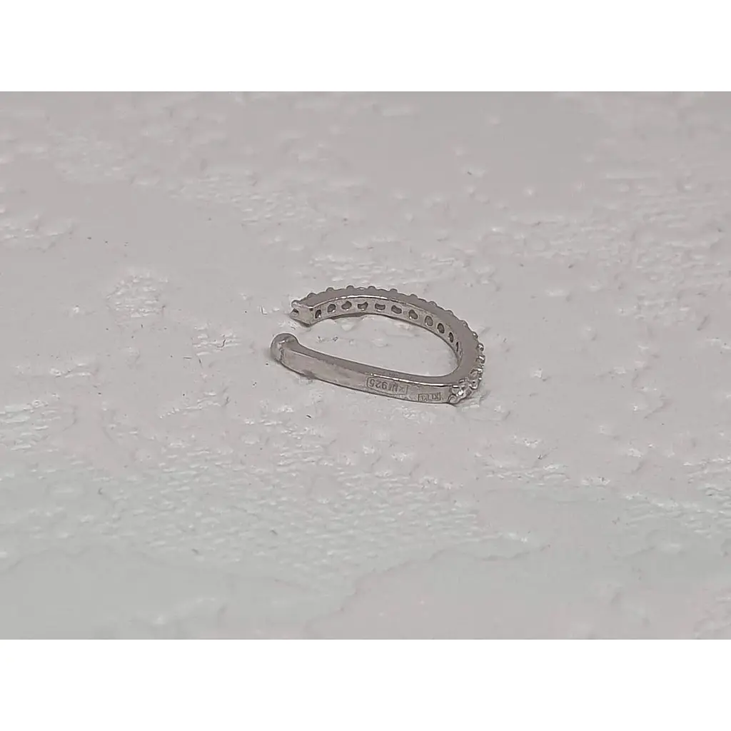 Серебряная серьга-пирсинг в нос Umax (без прокола, обманка). 7010U - фото 4