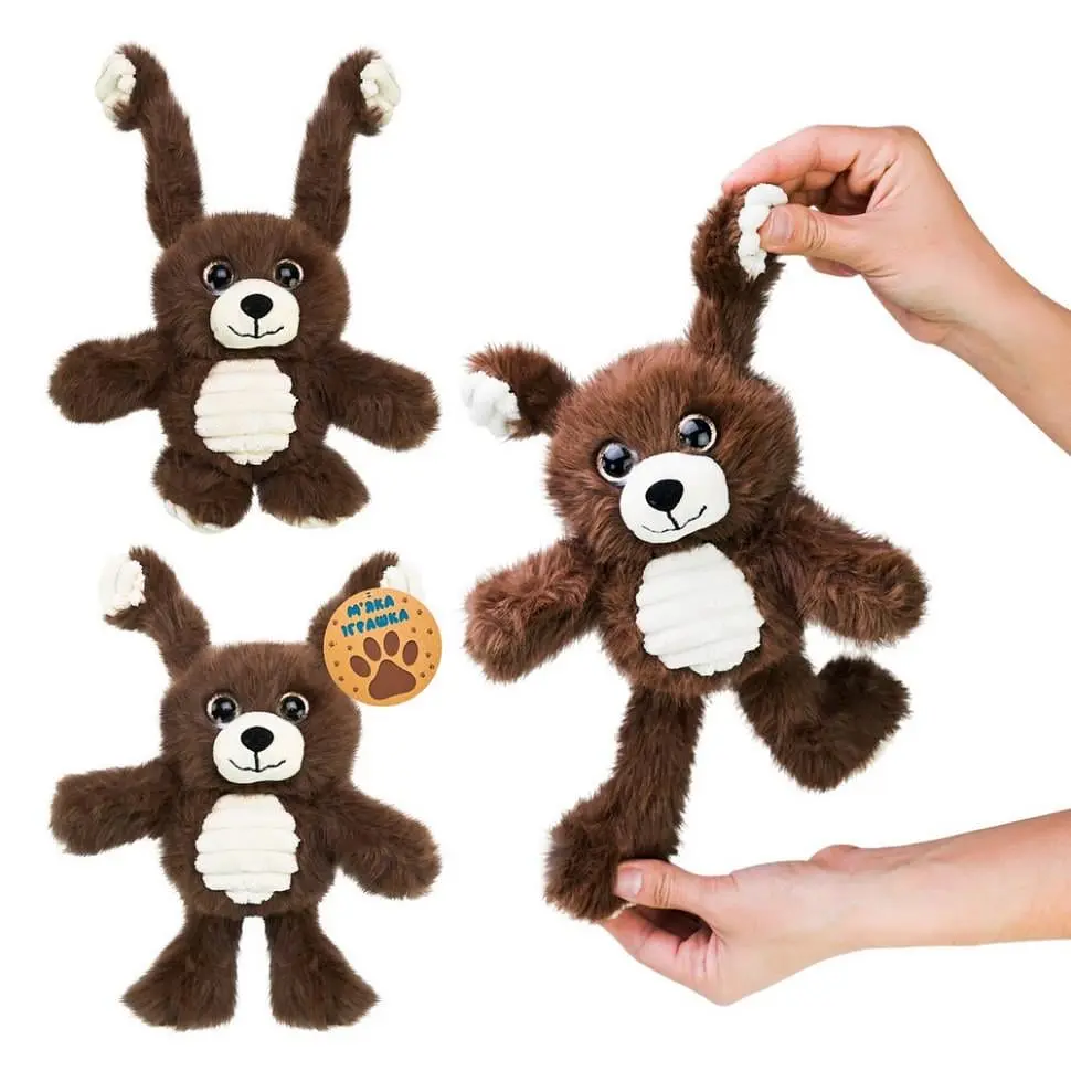 М'яка іграшка-потягушка Bambi Ведмедик 30 см Коричневий (IY-189-Y-446) - фото 2