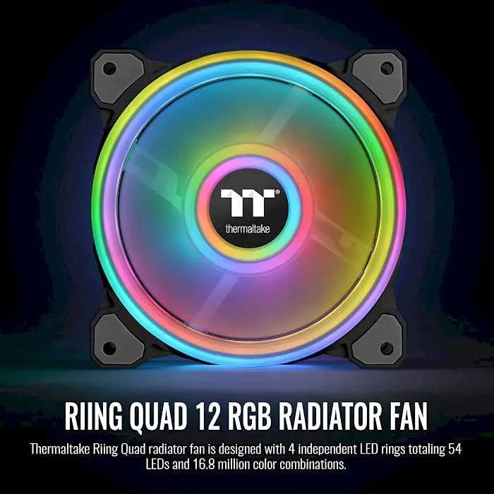 Вентилятор Thermaltake Riing Quad 12 RGB Radiator Fan TT Premium Edition (CL-F088-PL12SW-C) - фото 2