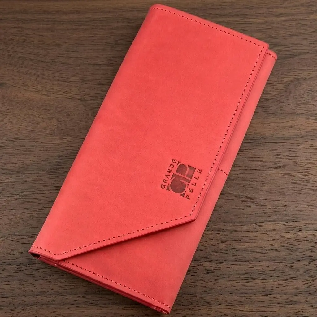 Шкіряний горизонтальний клатч унісекс з італійської шкіри Grande Pelle 11216 червоний - фото 10