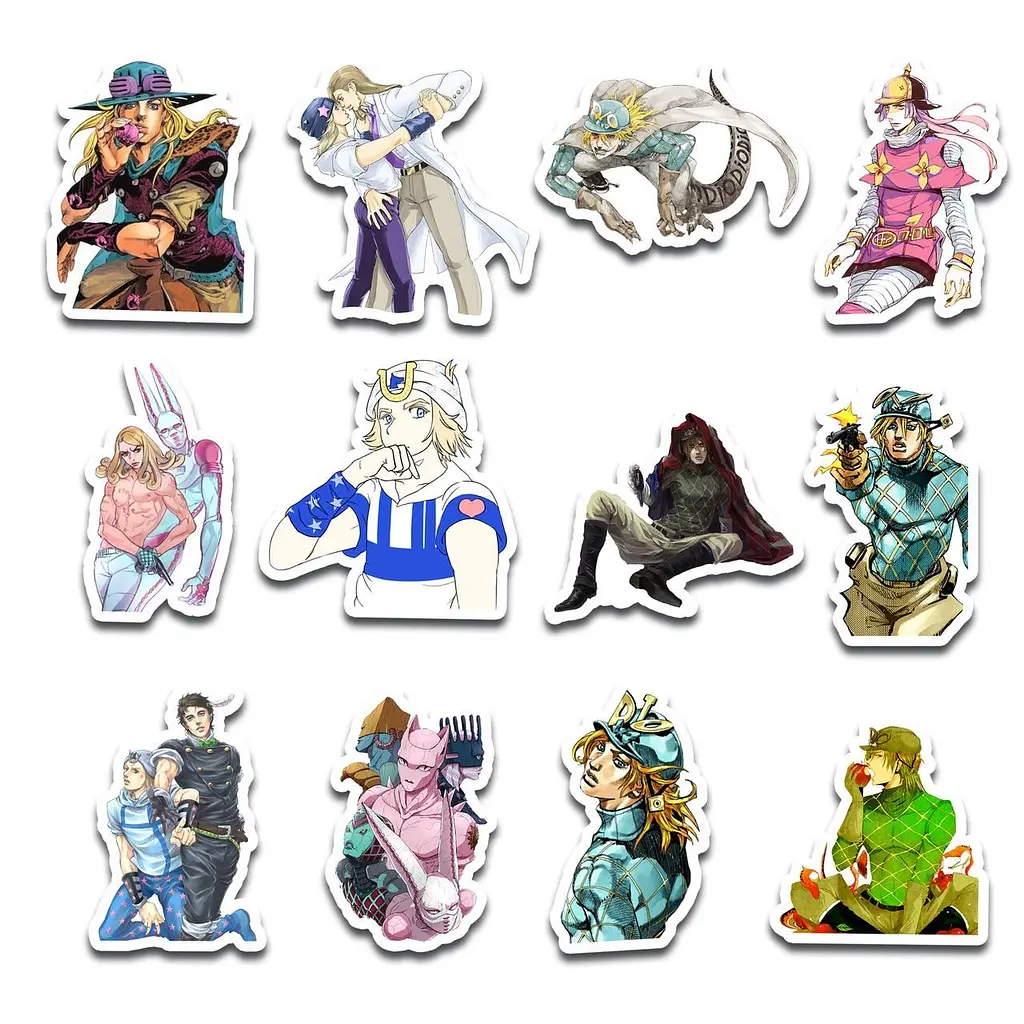 Стикерпак GeekLand JoJo Steel Ball Run 45 штук (SP JJ 01) - фото 3