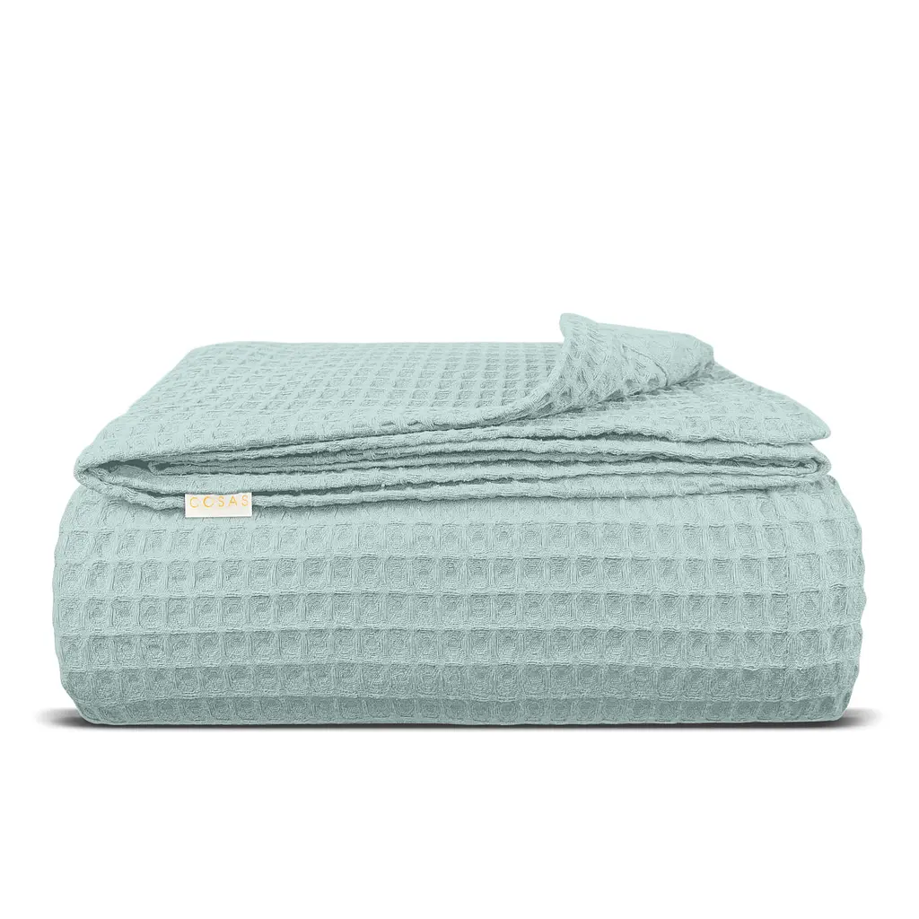 Плед-покривало Cosas Agave Greek Waffle вафельний 110х140 см агава (Blanket_04Agave_GreekWaffle_110x140)