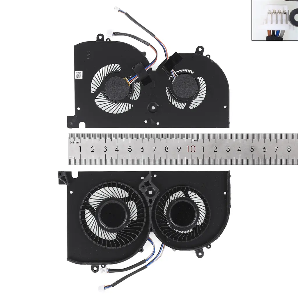 Вентилятор для MSI GS75 GP75 MS-17G1 MS-17G2 series (GPU FAN, BS5005HS-U3I+BS5005HS-U3J, Аналог) - фото 3