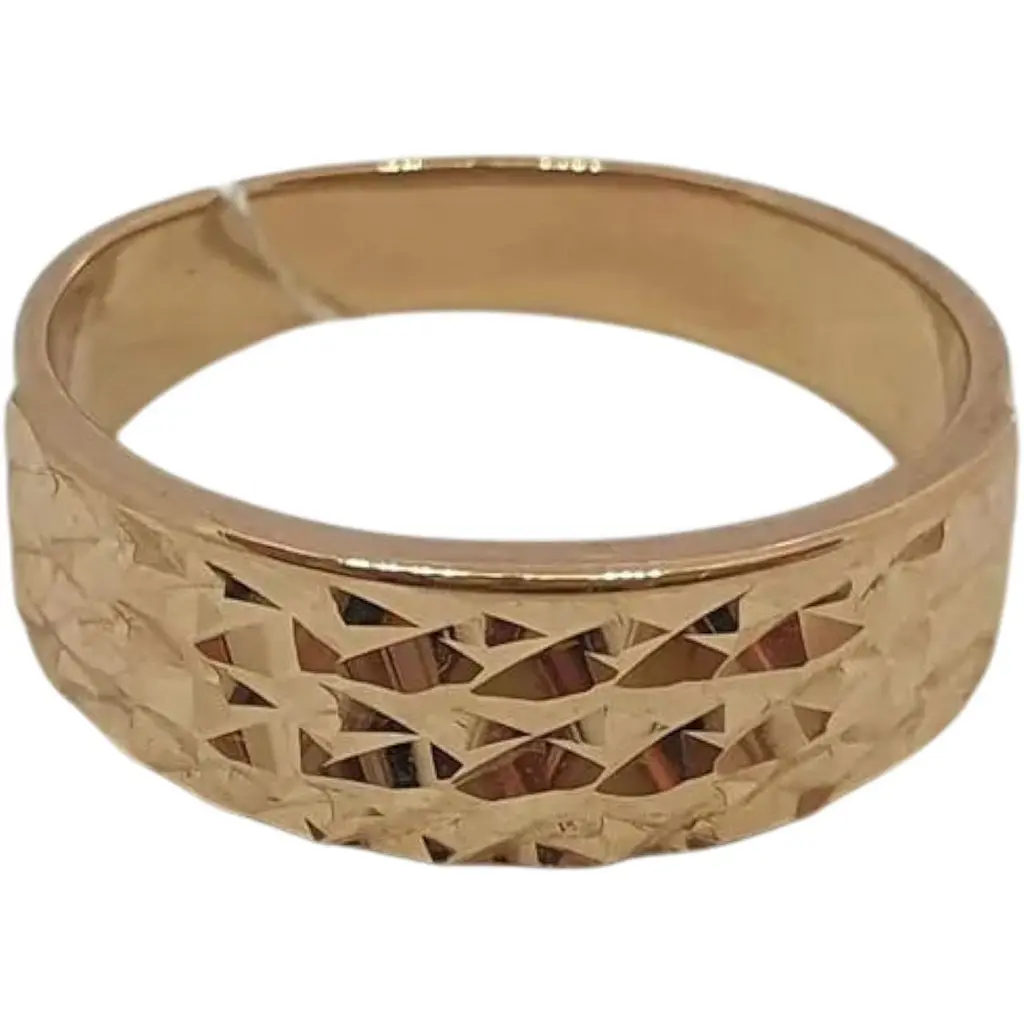 Золоте кільце Імперія золота з алмазною гранню. КБ638(А)І 18,5 16,5 - фото 1