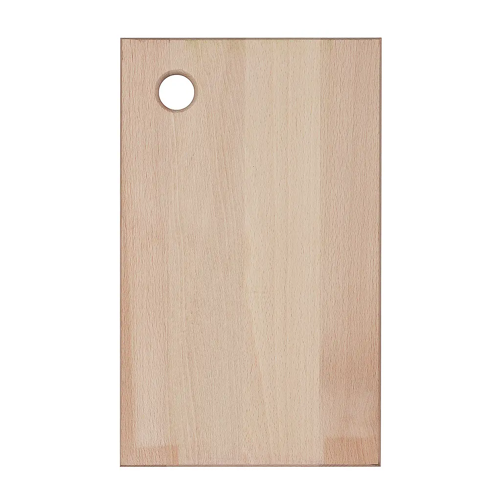 Дошка кухонна обробна дерев'яна з бука 18х30 см, Wood&Steel Бежевий 84871 - фото 4