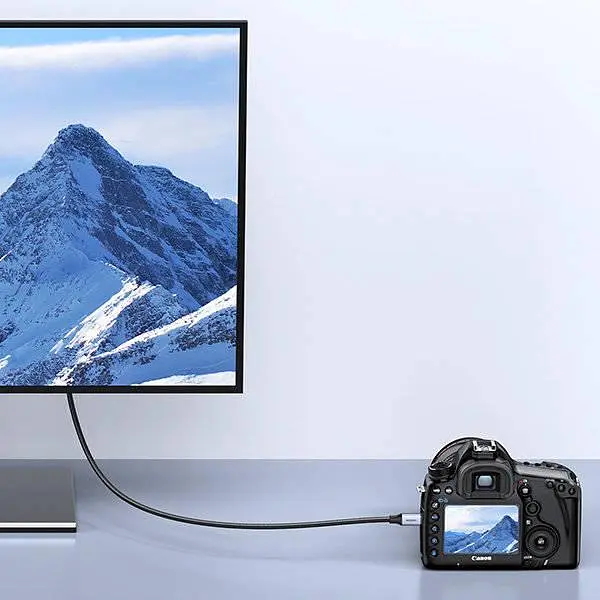Кабель UGREEN Micro HDMI-HDMI 2.1 Aluminum Shell Braided 48Gbps Ultra High Speed 2 м Black (HD164) - фото 4