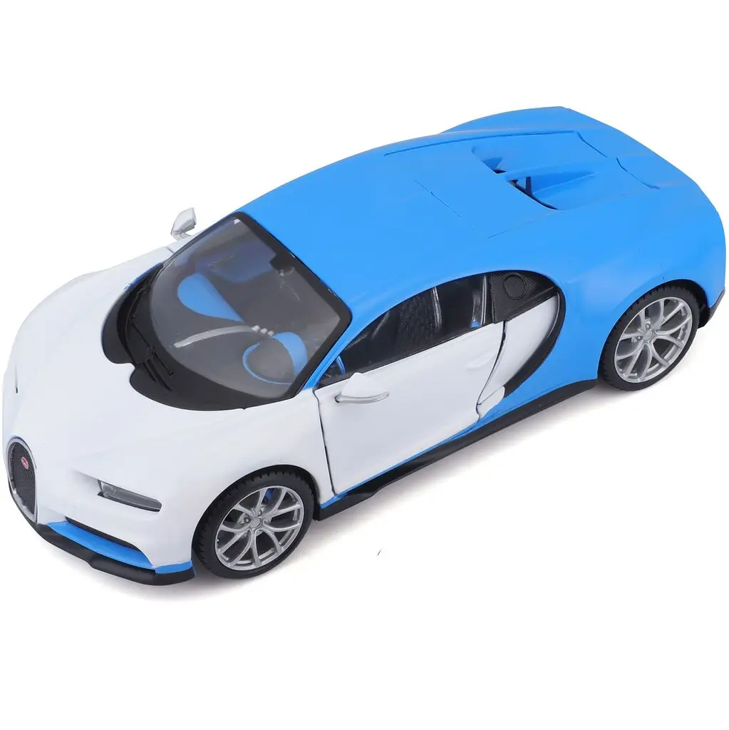 Автомодель Maisto Bugatti Chiron біло-блакитний - тюнін, 1:24 (32509 white/blue) - фото 2