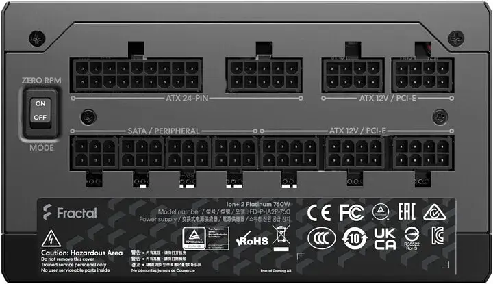 Блок питания Fractal Design Ion+ 2 Platinum 760W (FD-P-IA2P-760) - фото 9
