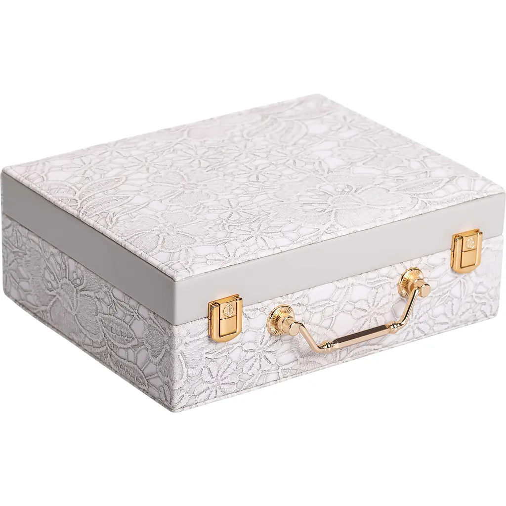 Кейс-органайзер для украшений Yiwu с накидными замками 24х18.5х8.5 см серый HP-5-15G - фото 6