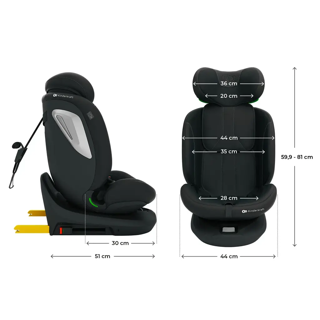 Автокрісло Kinderkraft i-Grow 2 Plus i-Size Black (KCIGRO02BLKPL00) - фото 9
