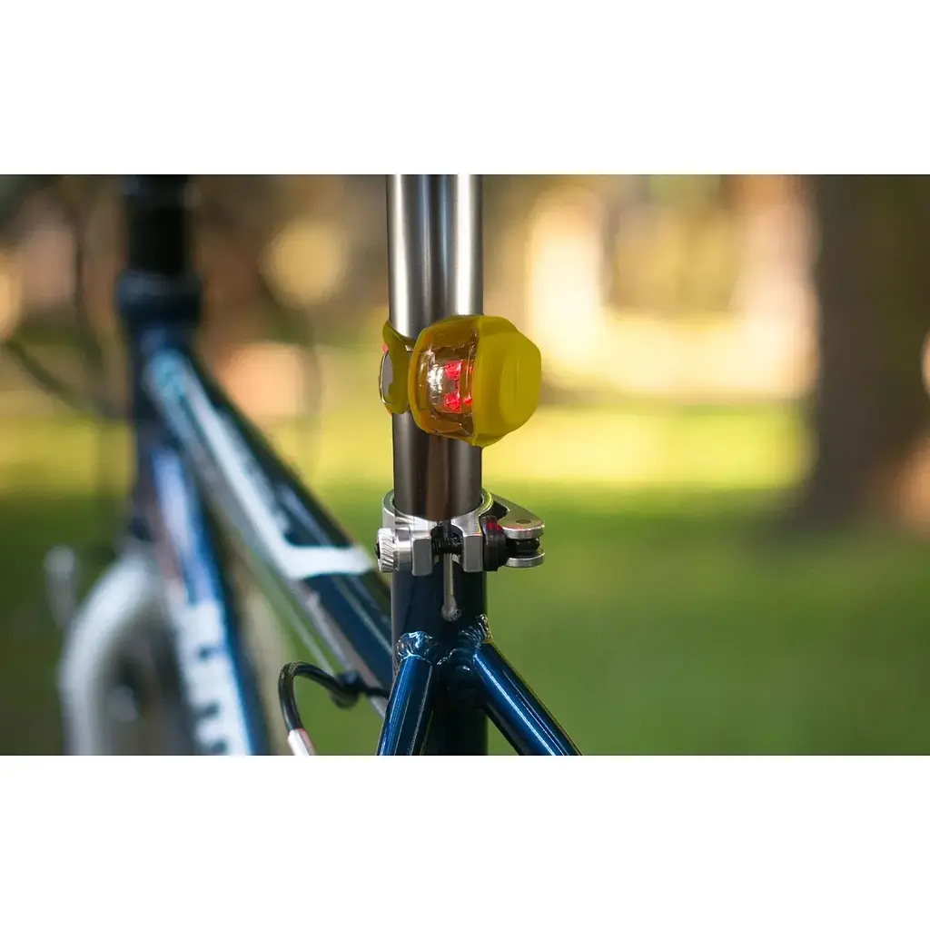 Ліхтар блимавка комплект Good Bike Silicon LED в силіконовому корпусі 2 шт. жовті (92325Yellow-IS) - фото 5