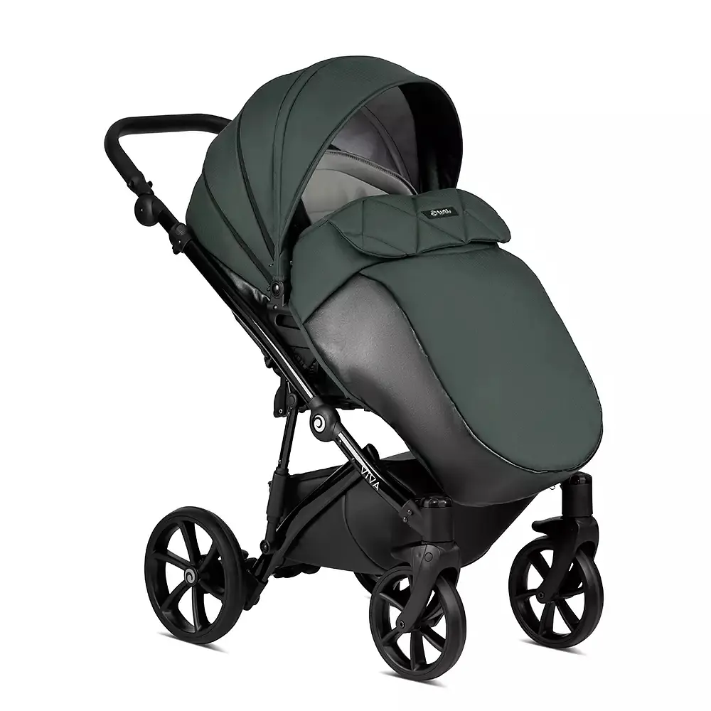 Коляска універсальна 2 в 1 Tutis Viva 4 Luxury Emerald - фото 2