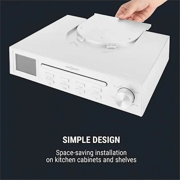 Кухонне інтернет радіо OneConcept Streamo Chef (10034051) Білий - фото 3