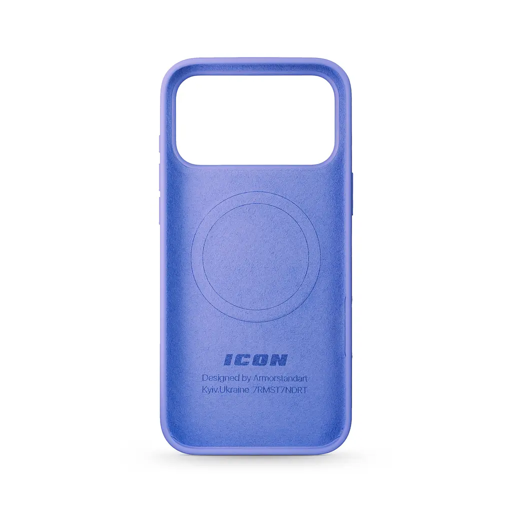 Силиконовый чехол с MagSafe для Apple iPhone 17 Pro Max, ICON2 MagCase, фиолетовый, противоударный, панель с мягкой подкладкой, защита всего корпуса, поддержка беспроводной зарядки, совместим с защитными стеклами и пленками, ArmorStandart (ARM87085) - фото 2
