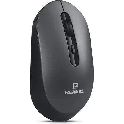 Компьютерная мышка Real-El RM-470W Wireless/Bluetooth Dark Gray (EL123200049) - фото 5