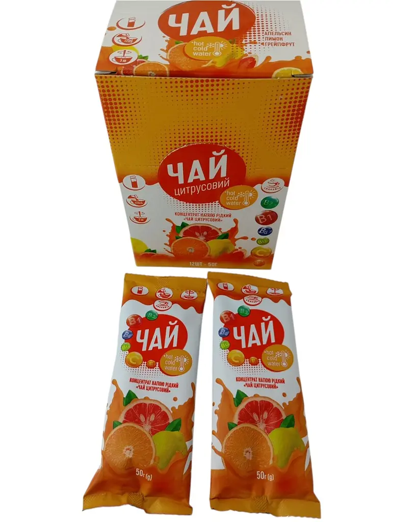 Чай Цитрусовий 50г / 12 шт / уп