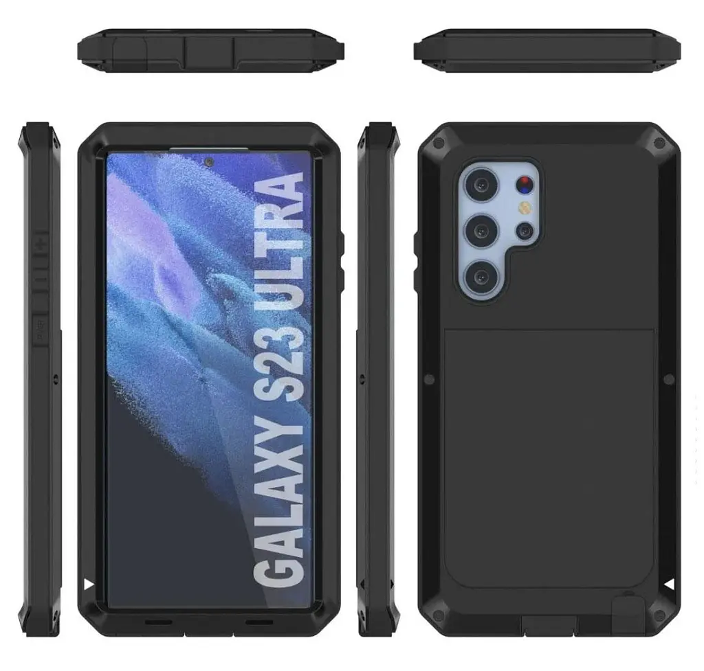 Противоударный чехол Primo Doom Armor для смартфона Samsung Galaxy S23 Ultra (SMS918) Black - фото 4
