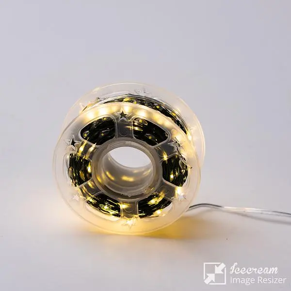 Гірлянда Роса нитка 500 LED довжина 50 м з пультом від мережі зелена, жовтий - фото 12