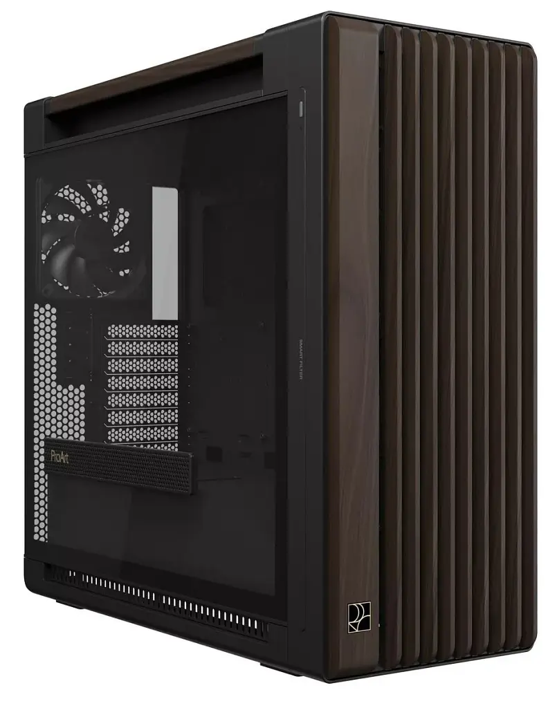 Корпус для ПК ASUS ProArt PA602 Walnut Wood Tempered Glass Modern Black (90DC00J0-B09030) - фото 2
