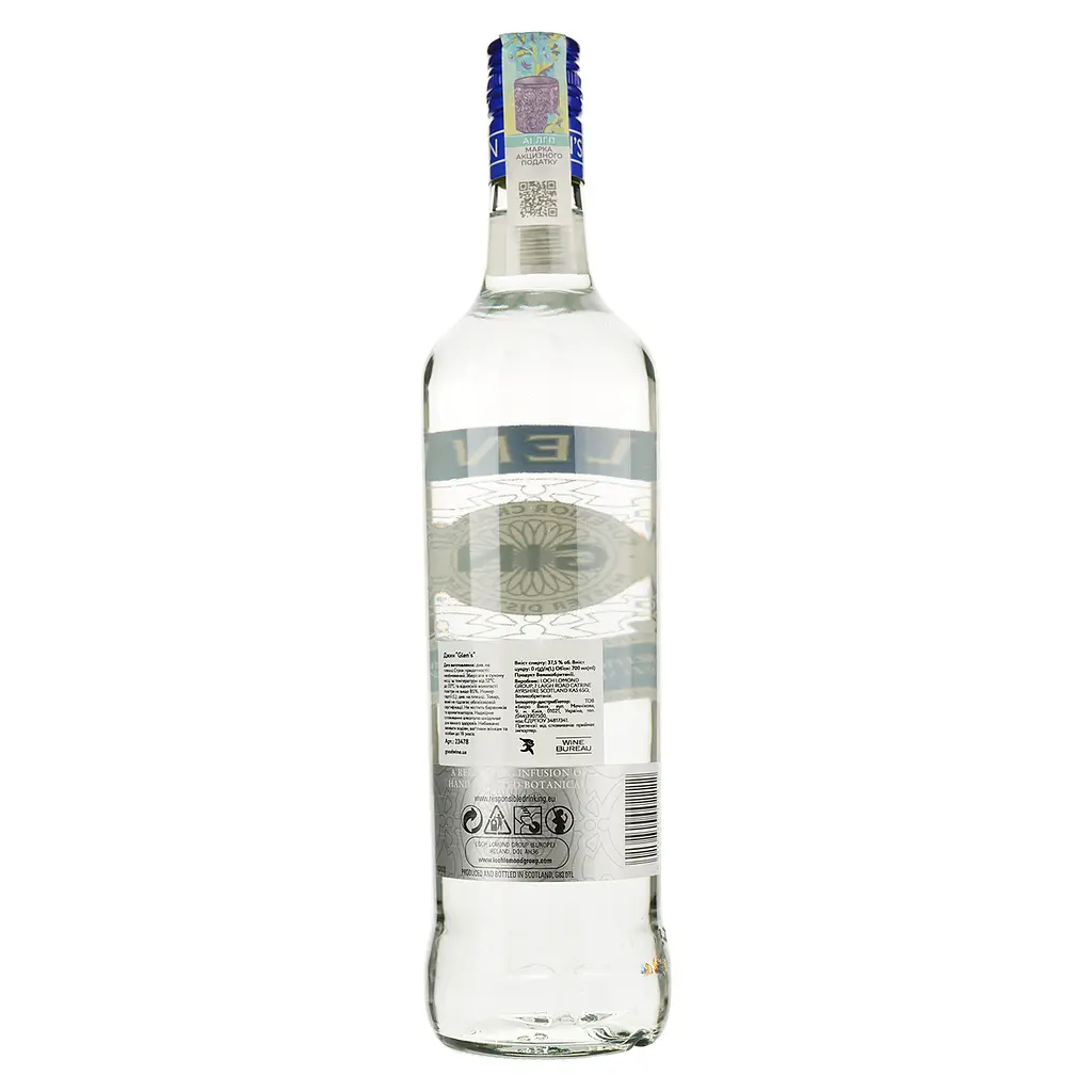 Джин Glen’s, 37,5%, 0,7 л - фото 2