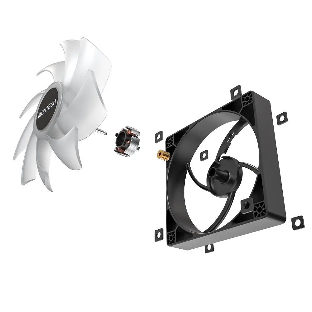 Корпусный вентилятор 120MM GF120 PWM BLACK MONTECH - фото 3