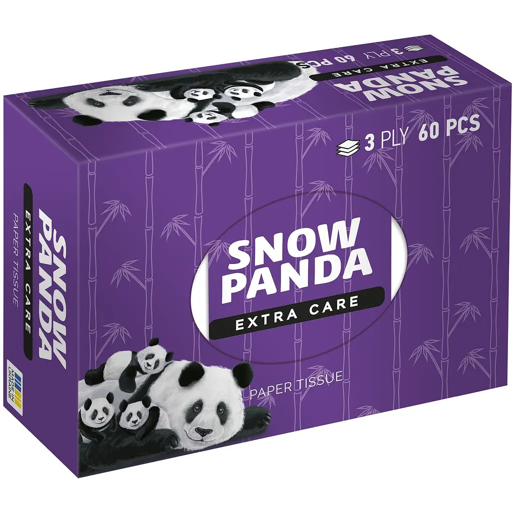 Серветки Сніжна Панда Extra Care, тришарові, 60 шт. - фото 2