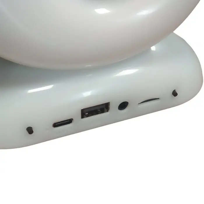 Настільна лампа Равлик з RGB підсвічуванням та Bluetooth-колонкою з годинником портативний динамік L39 mini - фото 9