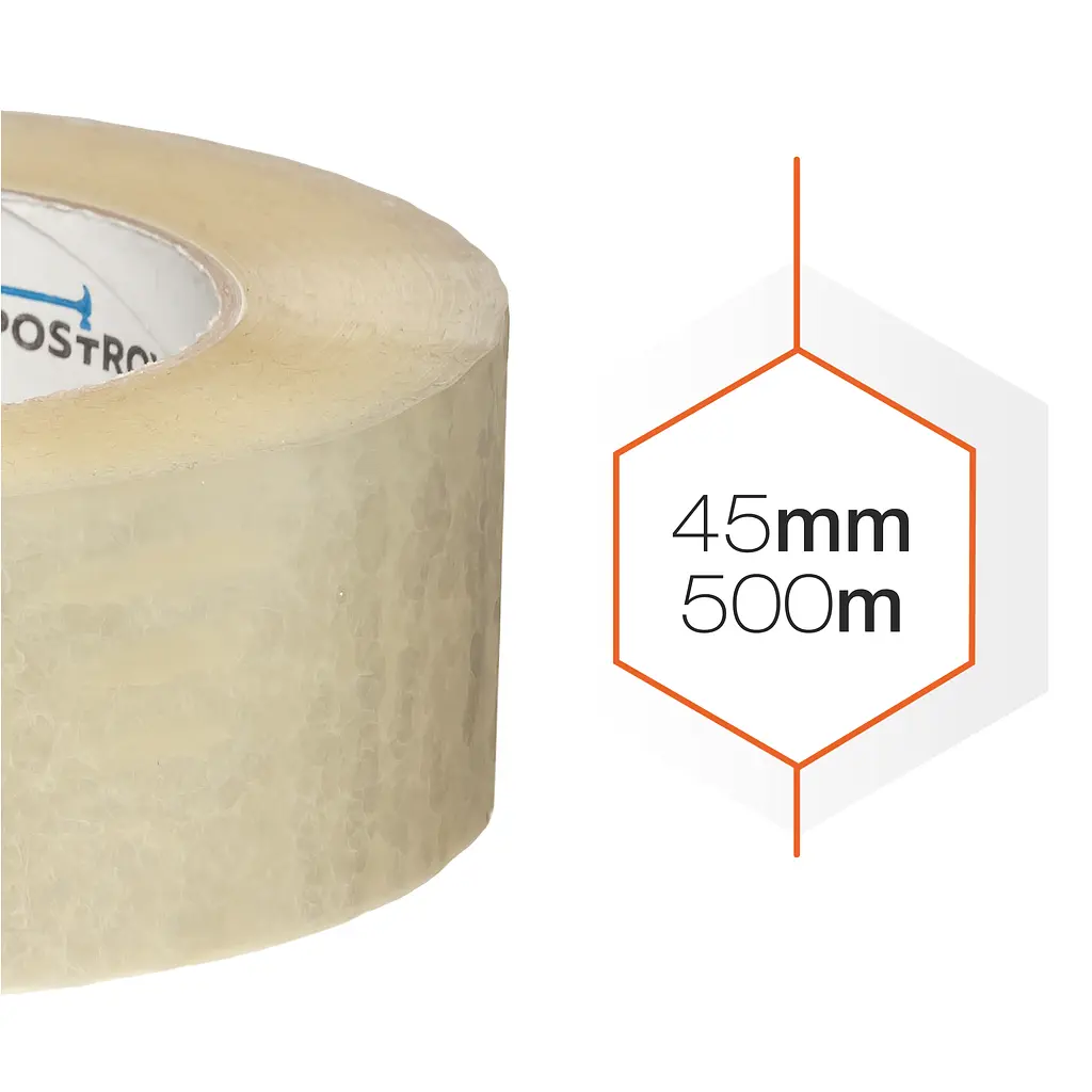 Пакувальна клейка стрічка Postroy 500 м × 45 мм (101-047) - фото 5