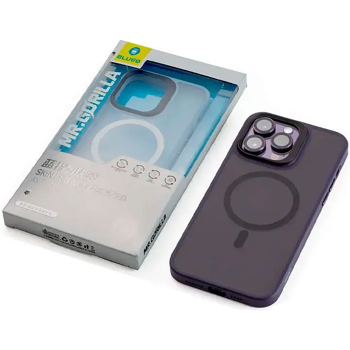 Чохол Blueo Frosted Anti-Drop with MagSafe для Apple iPhone 14 Pro Deep Purple [84455] - фото 6