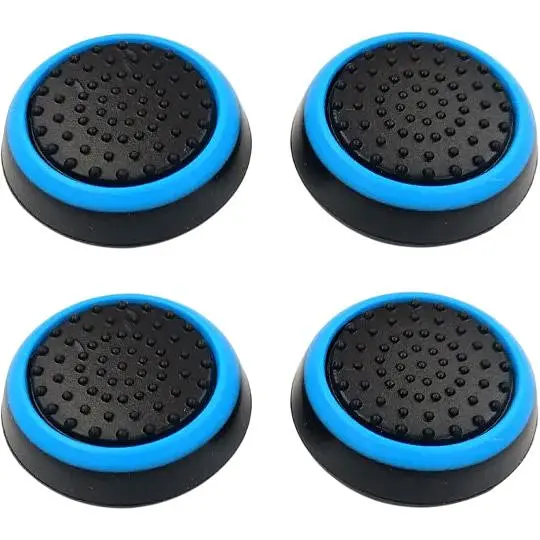 Накладки на стіки Thumb Grips 4-pack для PS4/PS5/Xbox Black Blue [122998] - фото 2