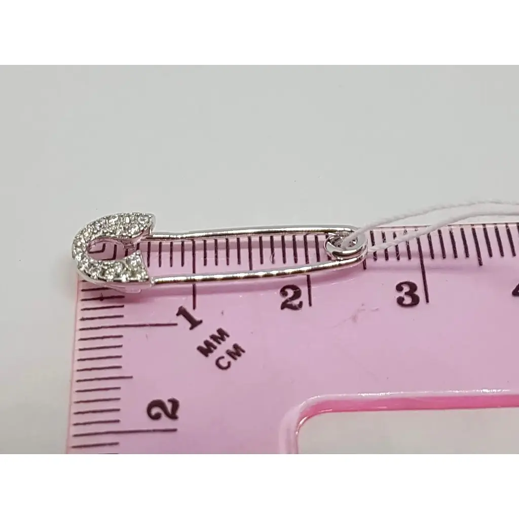 Срібна брошка-шпилька Silvex 925 з фіанітами. БР2Ф/032 - фото 2