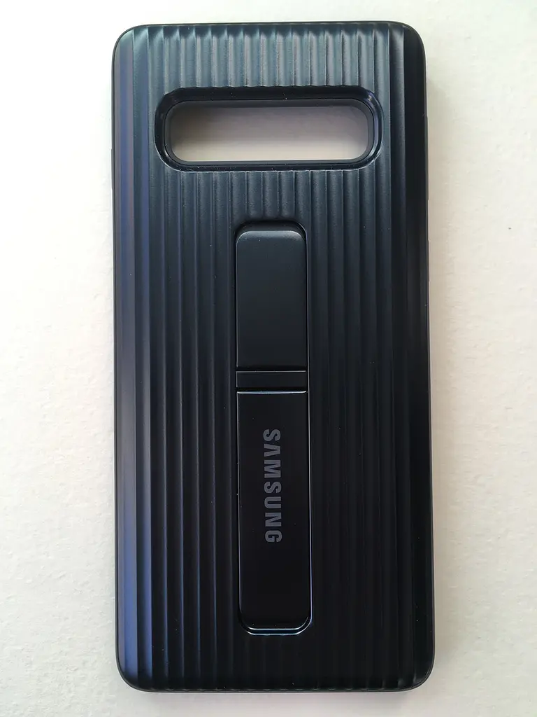 Оригінальний протиударний чохол для Samsung Galaxy S10 Protective Rugged Standing Cover Blue EF-RG973CBEGRU (G973) з підставкою - фото 6