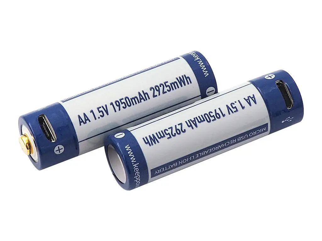 Акумулятор Keeppower AA 14500 1,5В 1950 mAh micro USB Синьо-білий (1595859851) - фото 5