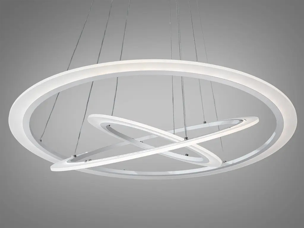 Підвісна LED-люстра з пультом 115 Вт Diasha 2366-800+600+400WH - фото 3