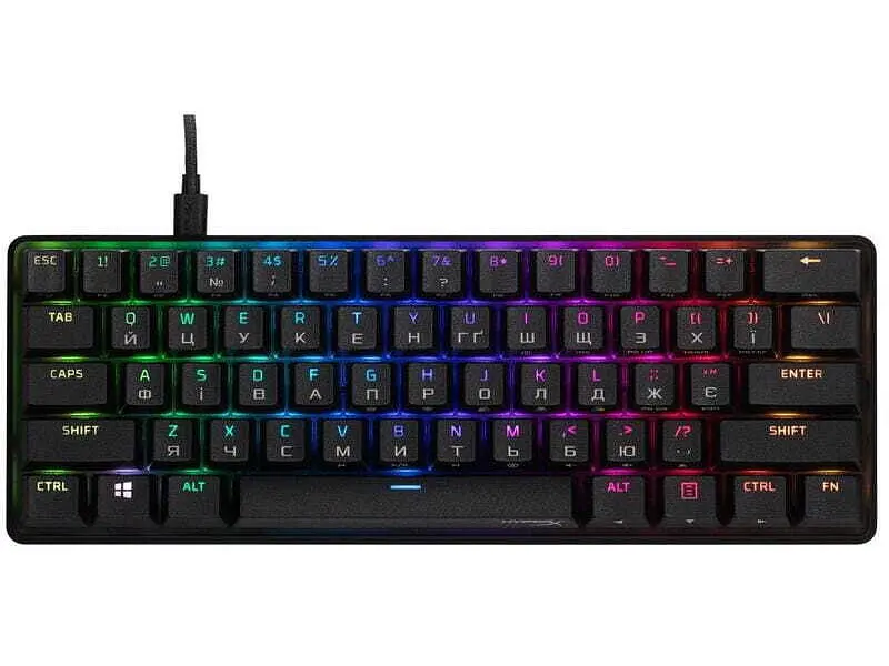 Клавіатура HyperX Alloy Origins 60 HX Red USB (4P5N4AA)