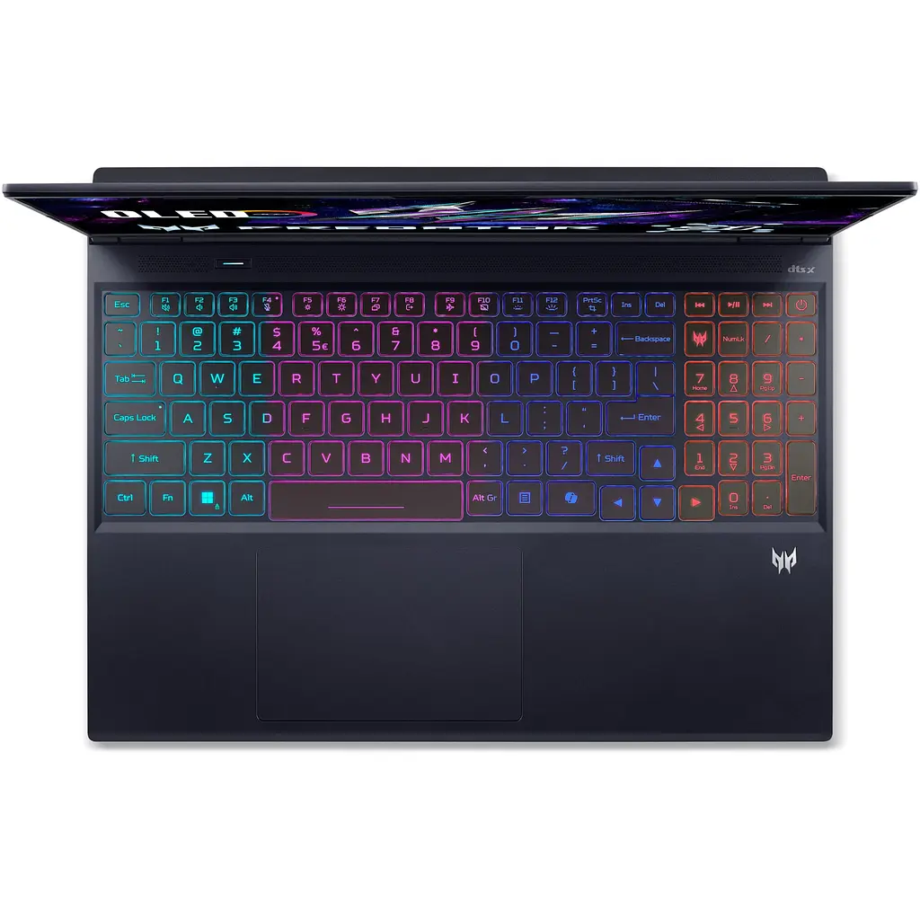 Ноутбук Ігровий Acer Predator Helios Neo 16S AI OLED PHN16S-71-92JM з процесором Intel Core Ultra 9 275HX pana la 5.4GHz, 16'' WQXGA, OLED, 240Hz, 64GB DDR5 RAM, 2TB SSD GDDR7 No OS, Abyssal чорний - фото 6