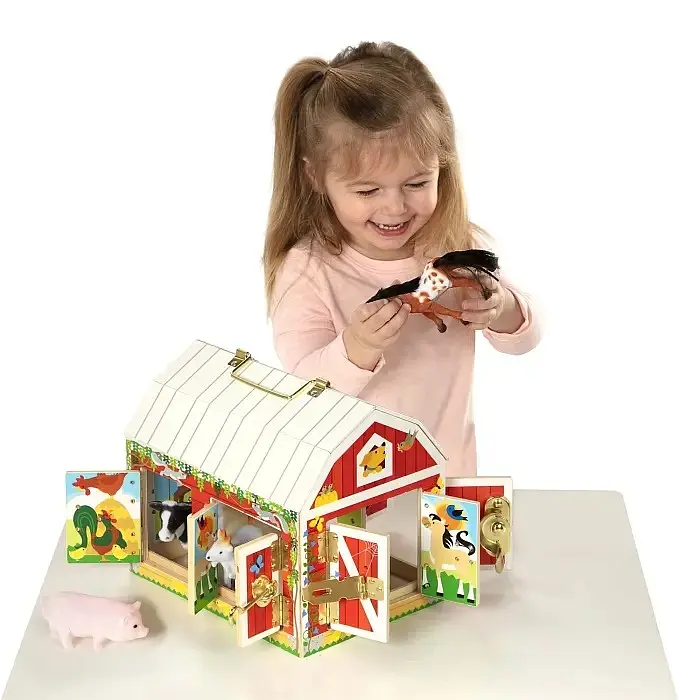 Будиночок-сарай Melissa&Doug із засувками і тваринами (MD2564) - фото 6