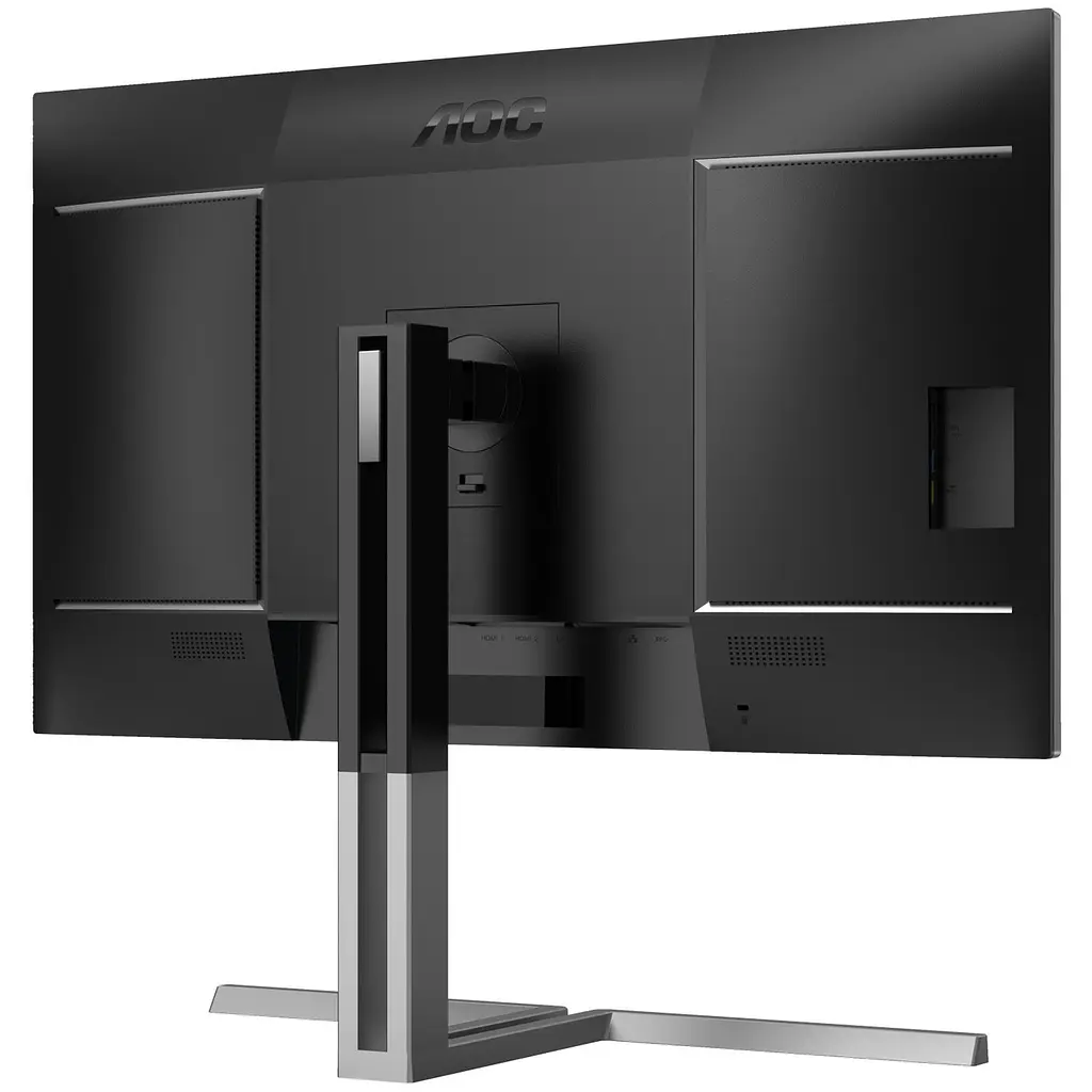 Монітор TFT 31.5 AOC U32U3CV, Nano IPS, UHD, 2xHDMI, DP, USB-C, RJ-45, USB-hub, HAS, Pivot, кільк., чорно-срібло - фото 5
